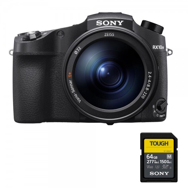 SONY RX10 MARK IV + CARTE SD Sony