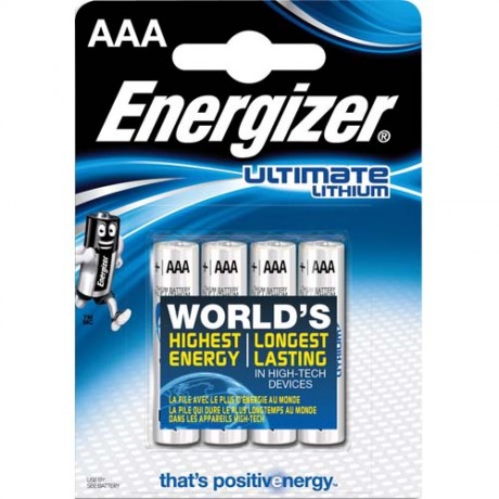 PILES ENERGIZER ULTI. LITHIUM AAA/L92 X4
