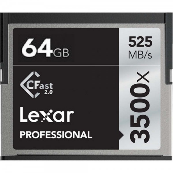 LEXAR CARTE CFAST 64GB 3500X/525MBS Lexar