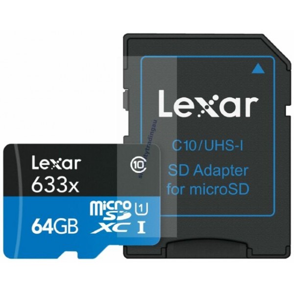 LEXAR MICRO SD XC 64GB UHS-1 (633X) Lexar