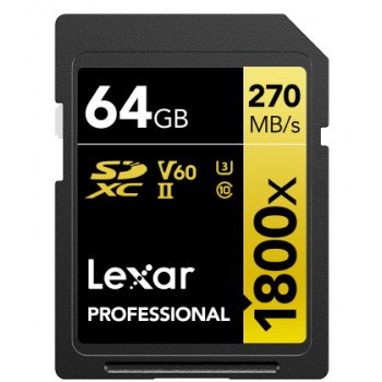 LEXAR SDXC 1800X 64GB PRO...
