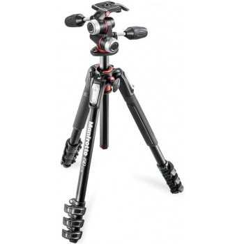 Manfrotto MK190XPRO4-3W Kit Trépied Alu 4 Sections + Rotule 3D Manfrotto